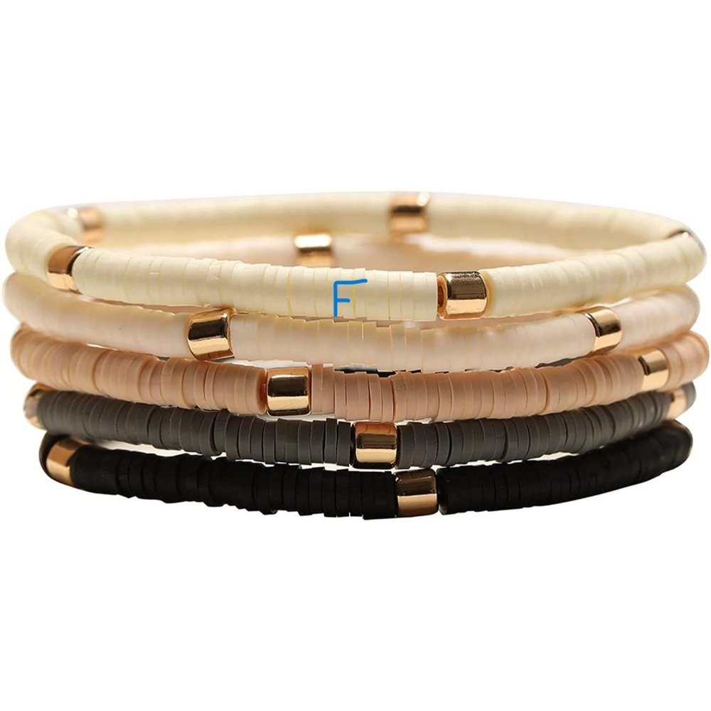 New Surfer Heishi Clay Bead Bracelets for Women Bohemian Stackable Evil …